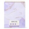 Spiral Notebook 8x10 College Ruled, 96 Sheets, Lavender Hard Cover
