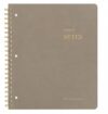 Spiral Notebook Legal Ruled 160 Pages, Timeless Taupe, 8x10 In