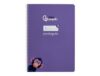 Spiral notebook liderpapel a4 pautaguia paperback 80h 75g ruled box 4mm lilac color