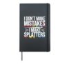 Splatter Room Experience Paint Chaos Artistic Fun Apparel Hardcover Journal, Black