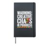 Splatter Room Experience Paint Chaos Artistic Fun Apparel Hardcover Journal, Black