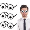 Spooktacular Creations 3PCS Eyes Glasses, Halloween Funny Eyeball Glasses, Silly Glasses for Men Women, Halloween Costume Accessories