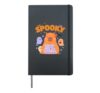 Spooky but chill Capybara Halloween Hardcover Journal, Black