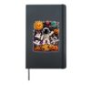Spooky Cute Astronaut Ghost Youth Kids Halloween Space Hardcover Journal, Black