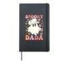 Spooky Dada Funny Matching Halloween Costume Hardcover Journal, Black