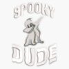Spooky Dude Dabbing Ghost Halloween Vinyl Bumper Sticker