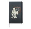 Spooky Ghost Math Equation 4489 Halloween Hardcover Journal, Black