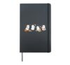 Spooky Halloween Cleaning Ghosts Housekeeper Squad Hardcover Journal, Black