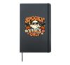 Spooky Vibes Only Retro Halloween Ghost Sunglasses Hardcover Journal, Black