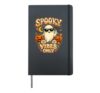 Spooky Vibes Only Retro Halloween Ghost Sunglasses Hardcover Journal, Black