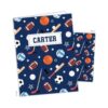 Sports Team Pocket Folder Gift Name Back to School Supplies Teacher Office Birthday Girl Boy Kids Custom Personalized Baseball Hockey Basketball Football