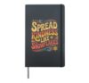 Spread Kindness Like Snowflakes Winter Quote Hardcover Journal, Black