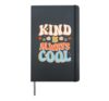 Spread Kindness Love Kind Is Always Cool Retro Groovy Hardcover Journal, Black