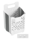 Spreezy Collapsible Laundry Basket Plastic,Small Laundry Hamper 18L(4.5Gal)