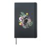 Spring Heart I Valentine's Day Summer Nature Flowers Spring Hardcover Journal, Black