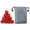 Square Corner Six Sided Dices Bulk, Pack of 10 Assorted Color 19mm Acrylic Cubes with Number Dots for Kids Use Acrylic Cubes