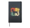 Square Retro Chihuahua Owner Gift Dog Parent Dad Chi-chi Mom Hardcover Journal, Black