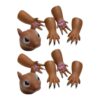 Squirrel Finger Puppets, 10 Piece Animal Role Play, Funny Toy Set for Kids