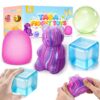 Squishy Stress Toy 4Pcs, TPR Sensory Set with Coconut Oil Ball for Relief