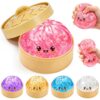 Squishy Toy, Crazy Fun Squishies Squeeze Stress Balls with Food Steaming Box, Stretchable Squishy Squeeze Toys for Holiday & Birthday Gifts