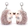 Ssguopte Plush Keychain, 2 Pack Cute Hedgehog Stuffed Animal, 3.9 Inch