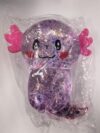Ssqauvig Large Axolotl Squeeze Toy, Sparkly Soft Fidget Toy(Purple)