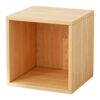Stable Self-Standing Wood Cube Storage Bookshelf,The color of the wood