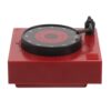 STAHAD Retro Vinyl Record Kitchen Timer with Magnetic Abs Body, Loud Alarm Alert and Visual Countdown for Cooking Multitasking, Stylish Red Wind up Timer for Home and Kitchen Use