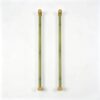 Stainless Steel Bamboo Pattern Towel Rack 2 Pack, 22.8 in.