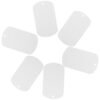 Stainless Steel Blank Name Plate 6pcs DIY Engraving for Office Door