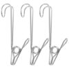 Stainless Steel Clothespins Heavy Duty 10pcs, with Hook Laundry Clips