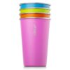Stainless Steel Cups-16 oz Colorful Stackable Metal Drinking Glasses 4 Pcs