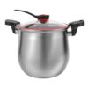 Stainless Steel Micro-pressure Soup Pot with Lid 8l Silver