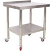 Stainless Steel Prep Table, 30 x 24 x 35.5 Inch, 440 lb Capacity