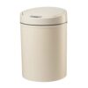 Stainless Steel Trash Can Dry And Wet Garbage Sorting Assistant Smart Trash Can Household Kitchen Multi-function Trash Can Commercial Slim Trash Can (Color : White Size : 24 * 34.5cm) (Beige 24*34.5cm