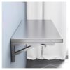 Stainless Steel Wall Shelves Floating Kitchen Sto Foldable Corner Rack Bathroom nizer 40x30cm Wall-Mounted Shelving Modern Home Decor