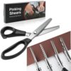 Stainless Steel Zig Zag Scissors for Fabric, Pinking Shears for Sewing