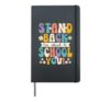 Stand Back Im About To School You Teacher Classroom Hardcover Journal, Black