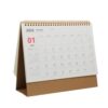 Standing Binding Desk Coil Monthly Planner with Flip Calendar
