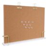 Standing Cork Board with Stand Framed Acrylic Holder