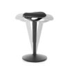Standing Desk Stool, 22"-28" Height Adjustable Swivel Desk Wobble Chair, Portable Tall Office Stools w/Rocking Motion, Foam-Padded Wobble Stool Adult for Office, Classroom(Ergo Poise, Black)