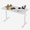 Standing Desk with Sturdy Metal Frame Wood top