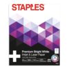 Staples Laser Paper, 8.5x11 Inch, 28 lb., 98 Bright, 500 Sheets