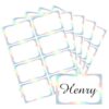 STARLIBOO Holographic Colored Labels Stickers, 3X2 Inch Removable Large Label Stickers for Moving Boxes and Storage Bins Tear Resistant-Silver