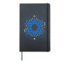 Star of David Design – Timeless Symbol, Cultural Emblem Hardcover Journal, Black