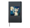 Starry Night Cat, Van Gogh Cat, Cat Lover, Cat Mom, Cat Dad Hardcover Journal, Black