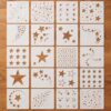 Star Stencils, 20 Pcs Reusable Star Stencil for Painting