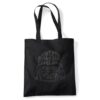 Star Wars Vader Text Grocery Travel Reusable Tote Bag, Black, 38X42Cm