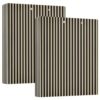 STAYTOP Beige Black Stripes 3 Ring Binder, View Binder
