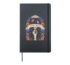 Stay Wild Skeleton Hand Floral Botanical Hardcover Journal, Black